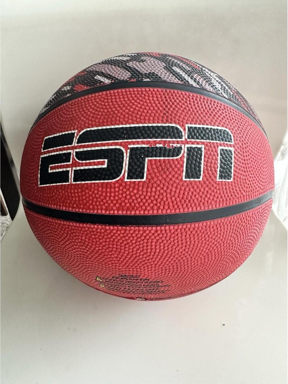 ESPN Indoor Outdoor Basketball Sports Ball Size 28.5" Red/Black Camo Design